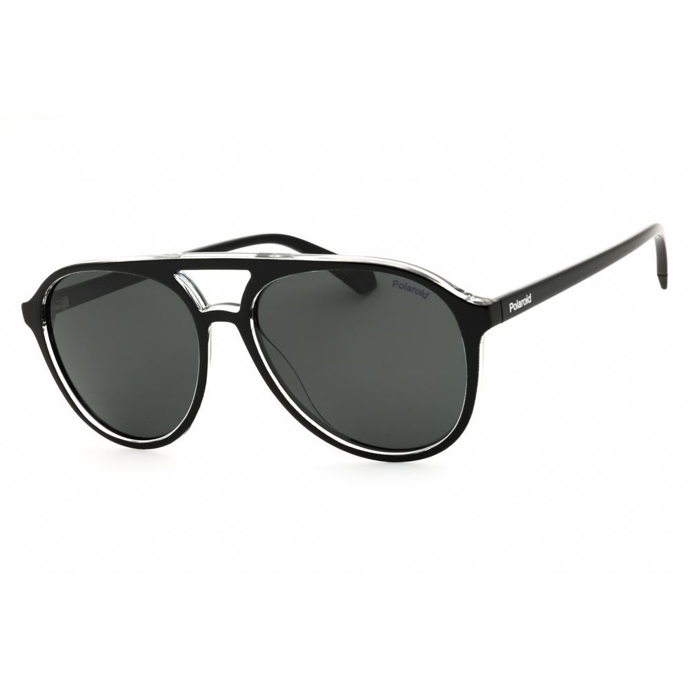 NWT Polaroid Core PLD 4162/S-07C5 M9 56mm BLACK CRY Sunglasses